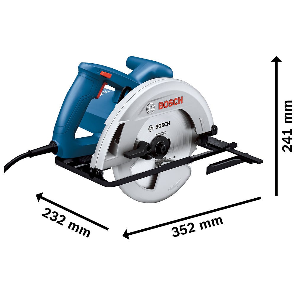 Serra Circular 184mm 1300W GKS 130 com Disco BOSCH