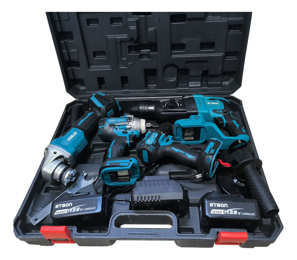 Kit Multi Ferramentas Brushless 4 em 1 com 2 Bateria Bivolt 48v modelo Stbon